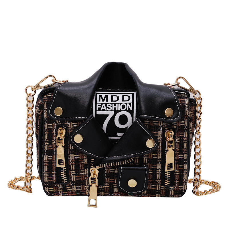 Clothes shape bag chain messenger bag