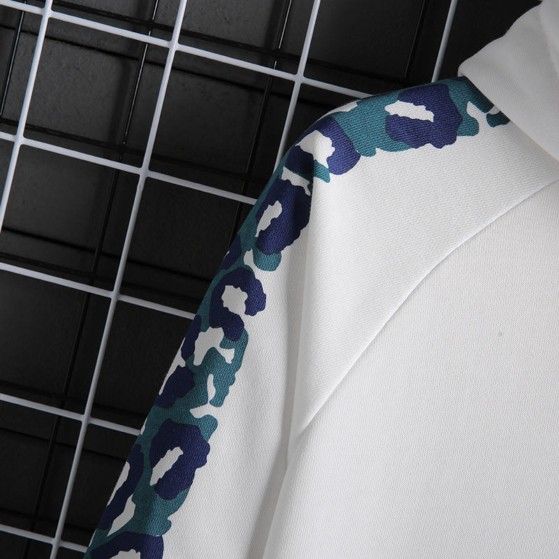 Men's hooded sweater plus fat plus size fat spring and autumn long-sleeved jacket