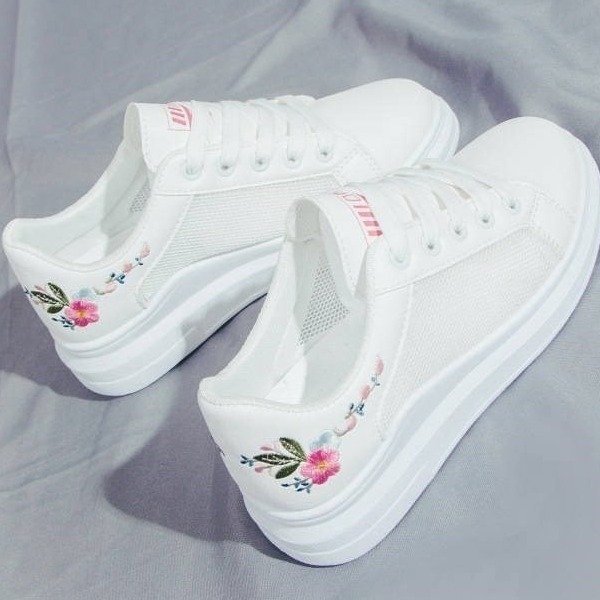 Chaussures en filet à mailles respirantes blanches pour femmes, tailles 35-40