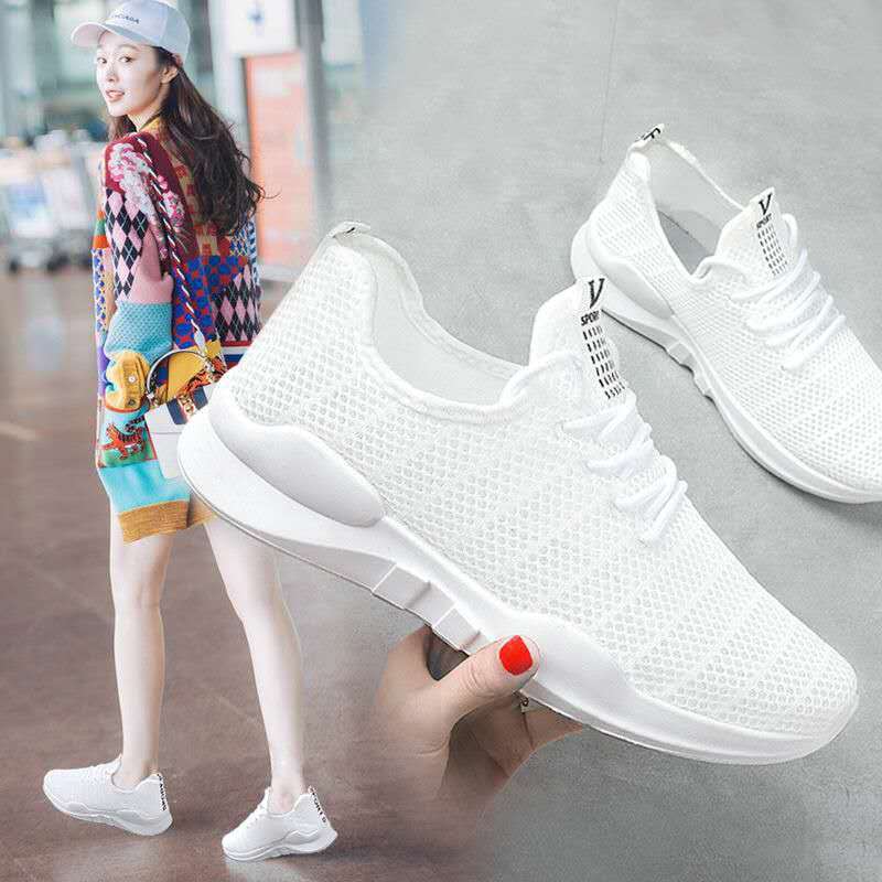 Korean Style PU Sneakers with Cross Lacing for Spring & Summer