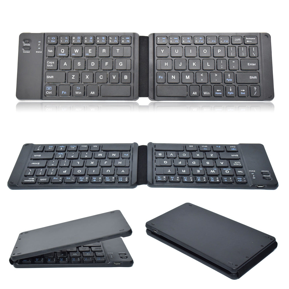 Portable Mini Ultra-Thin Folding Wireless Keyboard Bluetooth 3.0