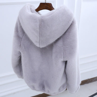 Plush Artificial Fur Coat in Multiple Colors, Sizes S-XXXL