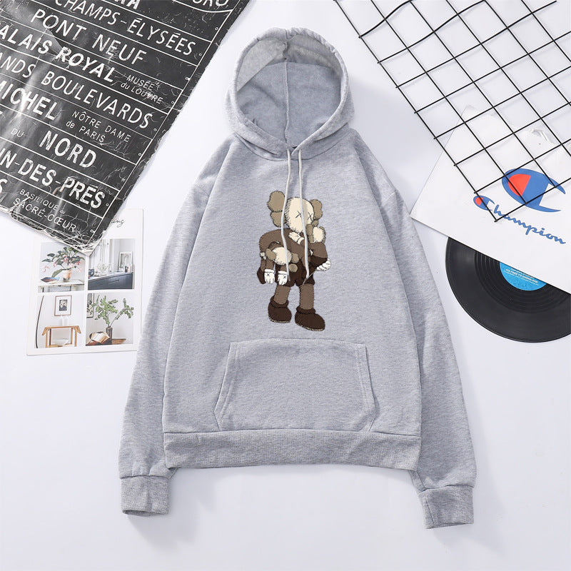 Rosane Rozendruk Cartoon Print Hooded Sweatshirt for Women