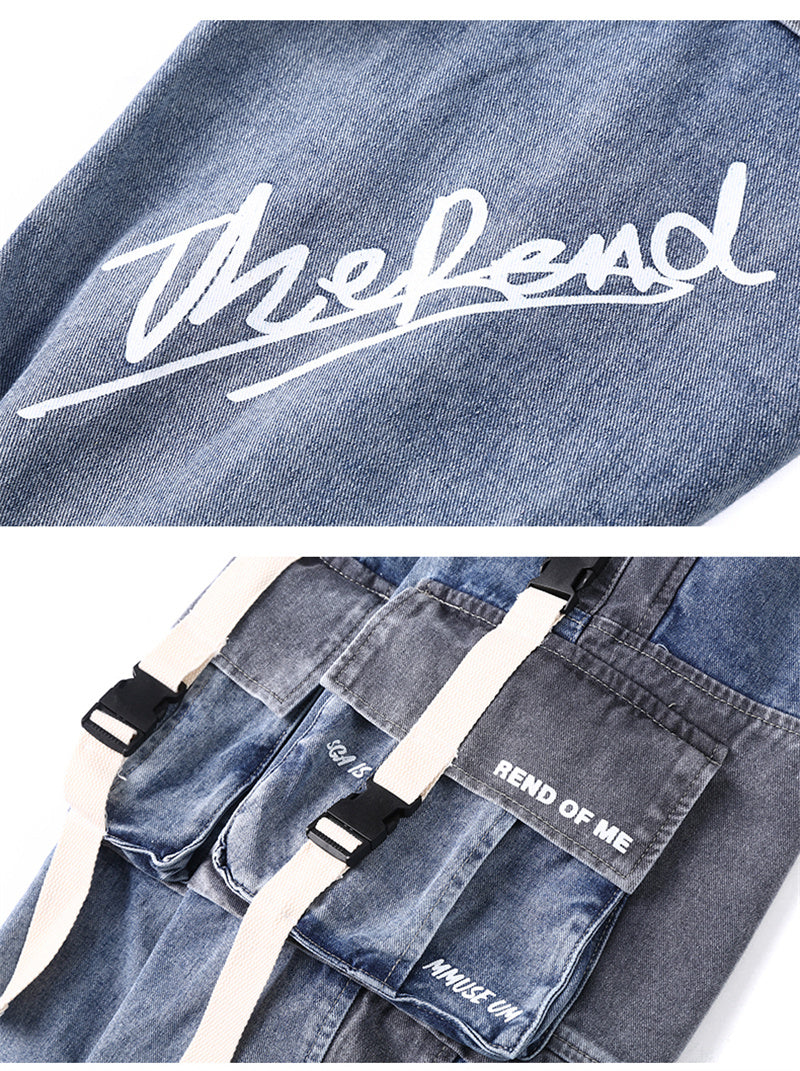 Men's Fall Loose Hip-Hop Workwear Jeans