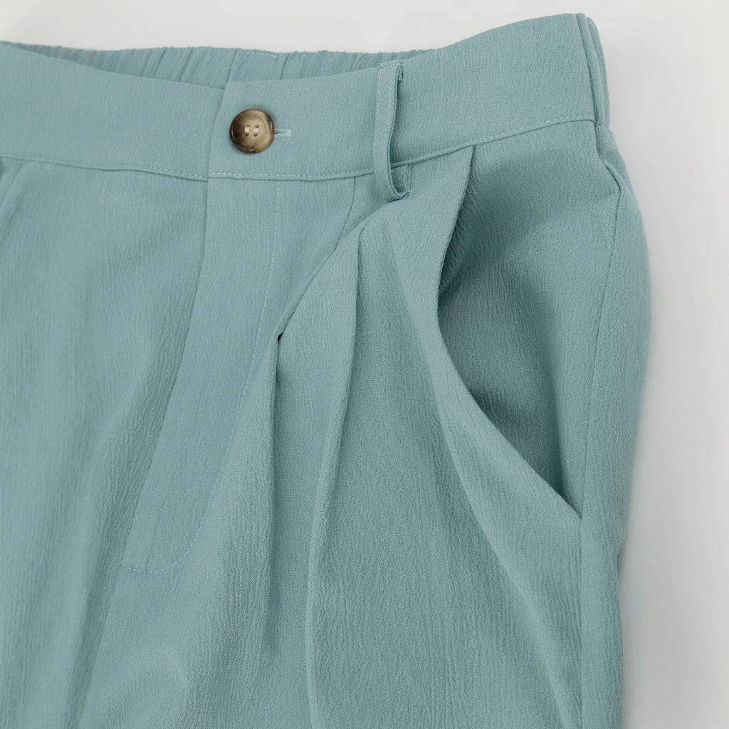 Ensemble deux pièces taille haute style western en vert paon, bleu marine et noir