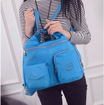 Sac fourre-tout de luxe en nylon imperméable pour femme, grand sac à bandoulière