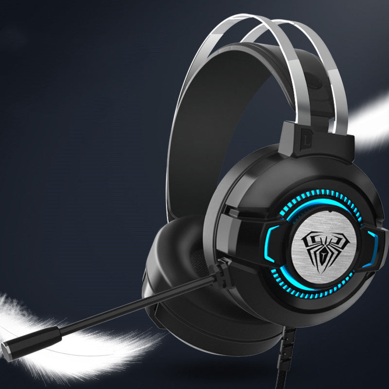 Noise-Canceling Gaming Headphones with Virtual 7.1 Sound and Colorful Breathing Light