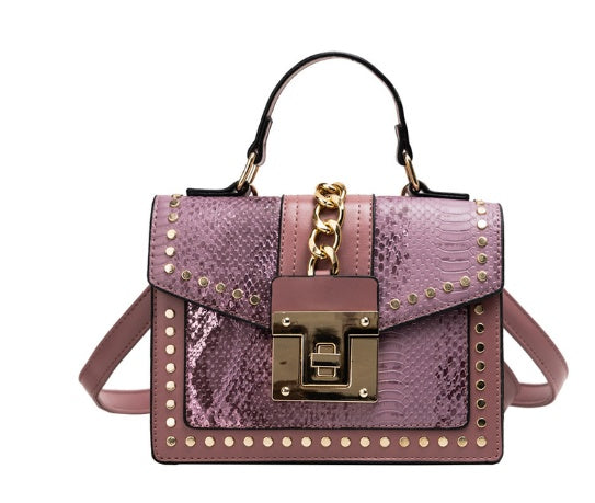 Alligator PU Women Shoulder Bag 21x15x9cm