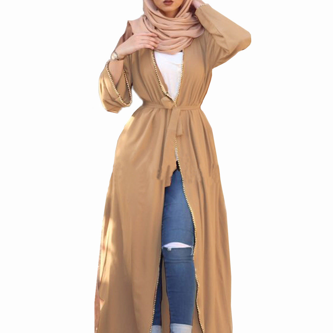 Robe cardigan bandage robe musulmane
