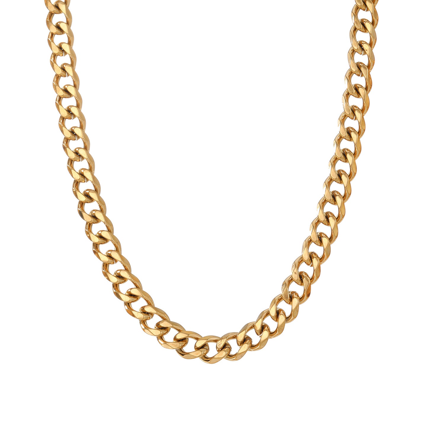 قلادة رجالية عصرية من التيتانيوم والفولاذ بتصميم فريد مستوحى من أزياء الشارع والهيب هوب