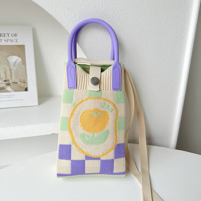 Knitted Mini All-match Small Portable Shoulder Bag
