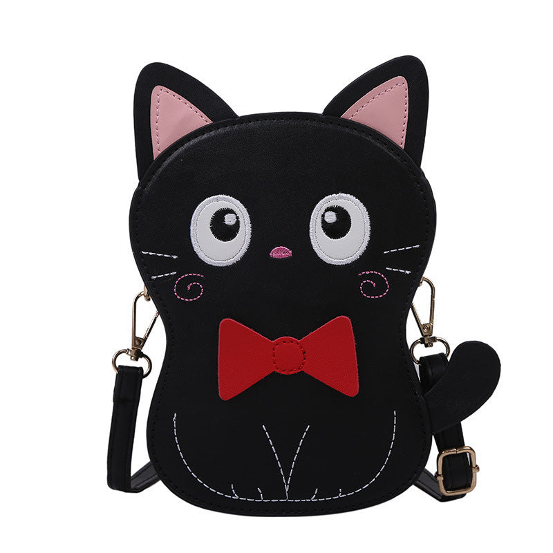 Petit sac à bandoulière rond en PU