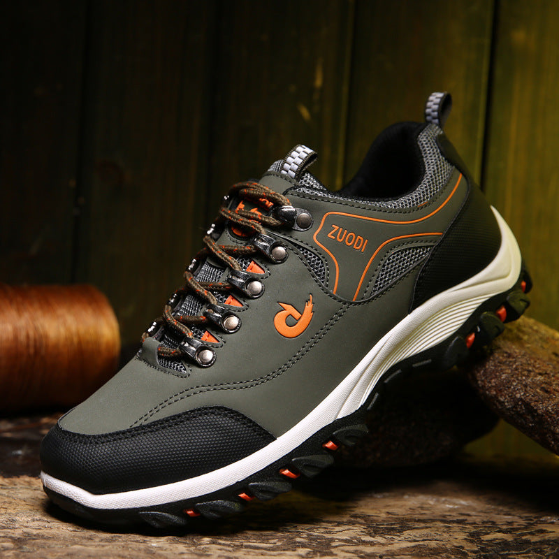 Men's Overfoot Outdoor Hiking Shoes with Mesh Upper