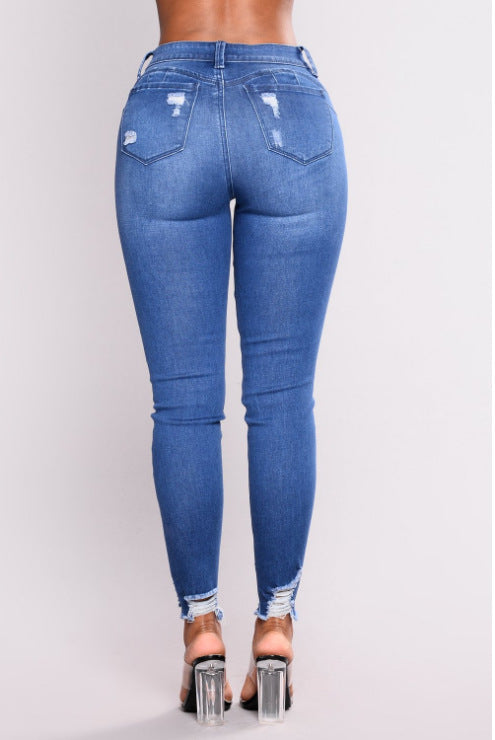 High Waist Stretch Slim Pencil Pants