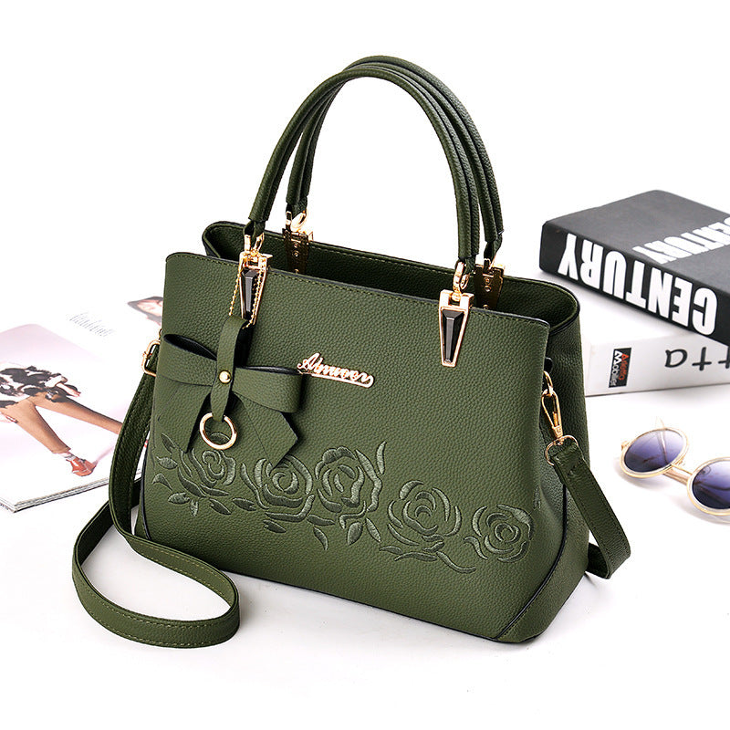 Women’s Leather Messenger Bag Wallet with Tassel and Zipper Closure