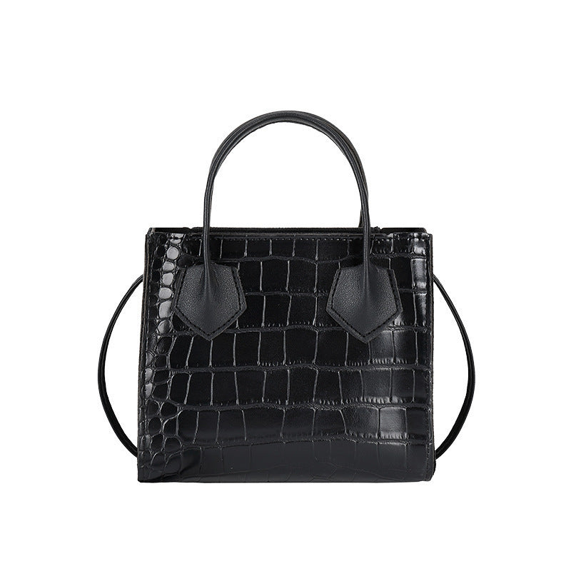 Women's All-Match Small PU Shoulder Handbag with Crocodile Pattern