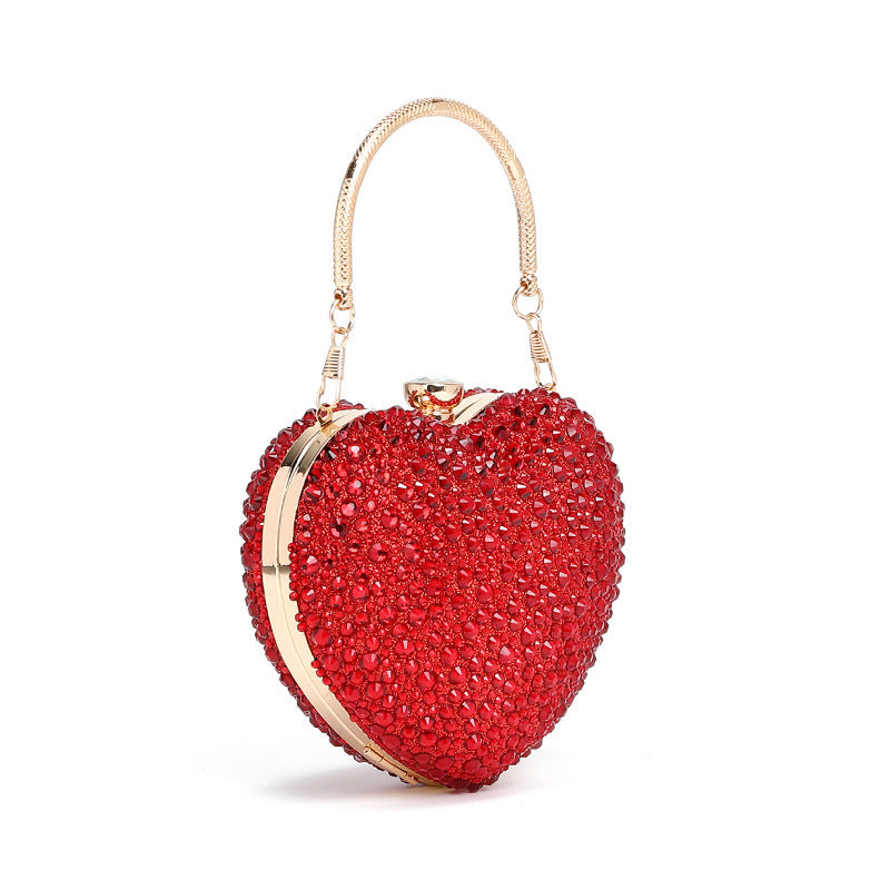 Sac à bandoulière croisé en chaîne incrustée de diamants