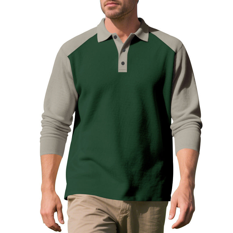 Golf Lapel Long-Sleeve Bottoming Shirt