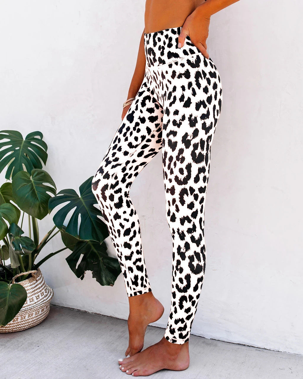 Digital Printed Yoga Leopard Print Women's Suit