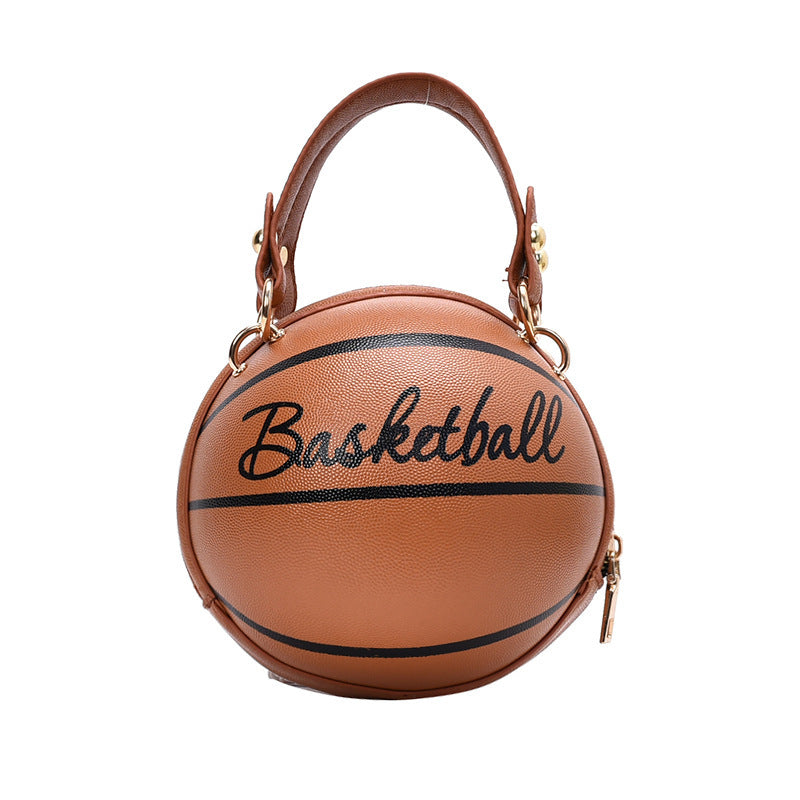 Sacs ronds personnalisés en polyuréthane avec fermeture éclair pour le basketball et le football féminin