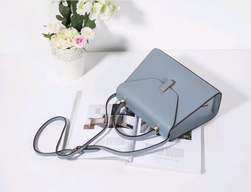 Spring Summer Portable Leather Shoulder Messenger Handbag