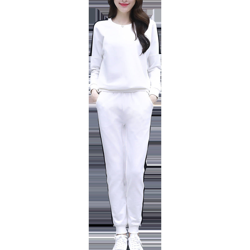 Ensemble pantalon et sweat à capuche décontracté pour femme, style OL