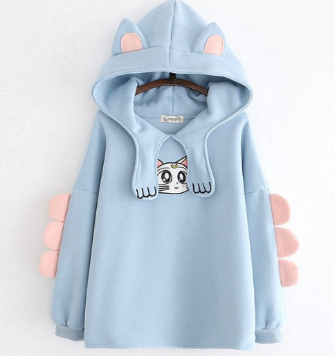 Merry Pretty Sweat à capuche en coton pour femme