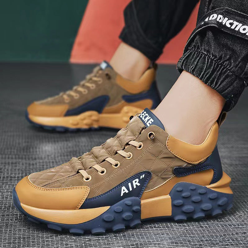 Men's Casual Sports Running Shoes Thick Bottom Wear-Resistant Soft