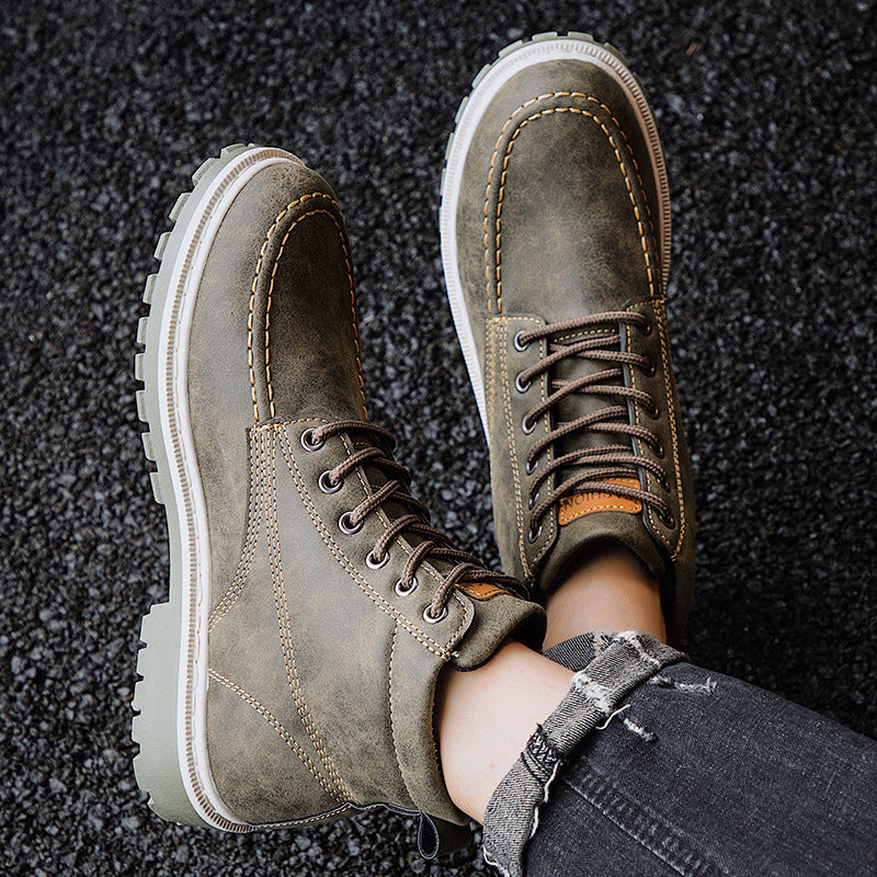 Casual English Style Martin Boots for Men