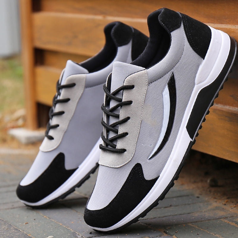 Breathable Versatile Sports Casual Shoes for Women in Brown & Gray Canvas