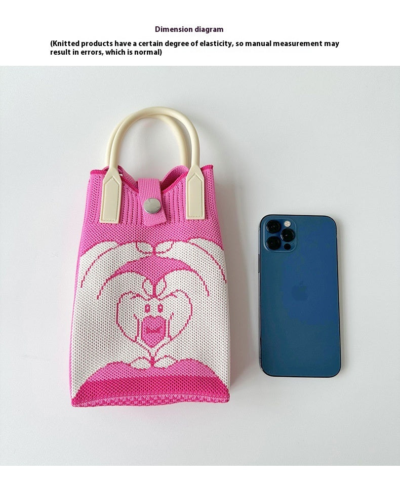 Knitted Mini All-match Small Portable Shoulder Bag