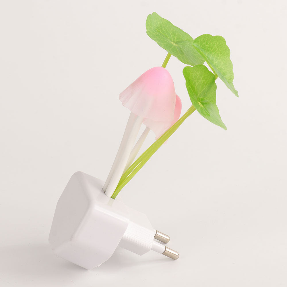 Color LED Mushroom Night Light with Sensor, 3 Colors, 220V