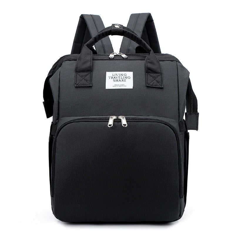 Sac à langer double épaule grande capacité portable avec matelas à langer