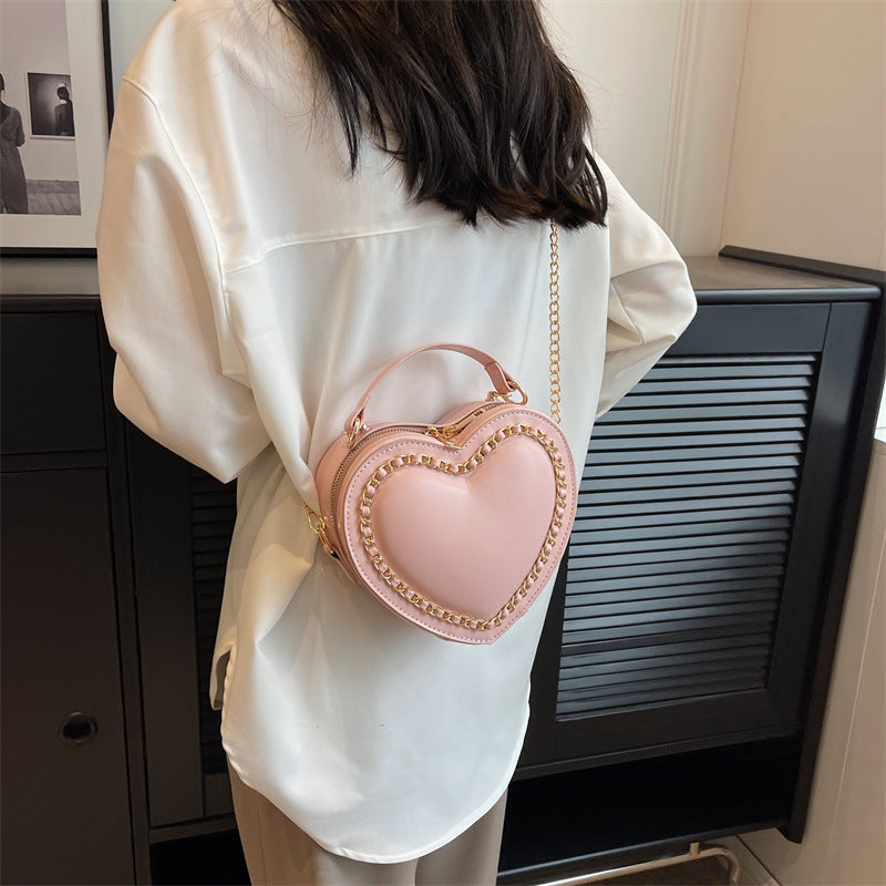 Women's Large Capacity PU Chain Shoulder Messenger Bag