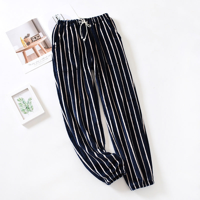 Plus Size Women's Loose Flannel Pajama Pants