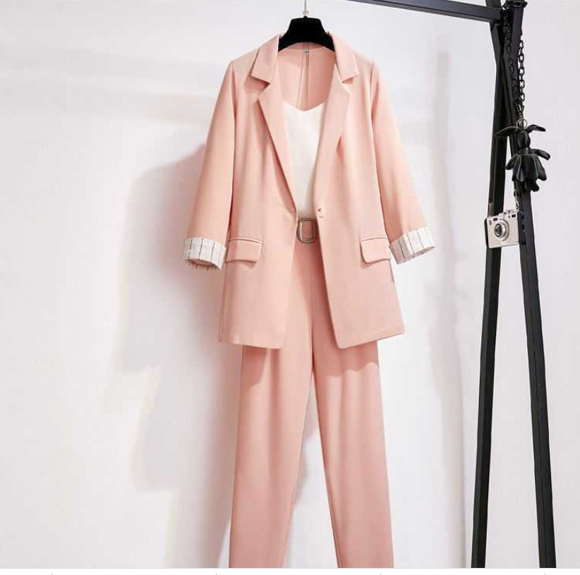 Covering Fleshy Temperament Loose And Thin Suit Thin Coat Suit Women