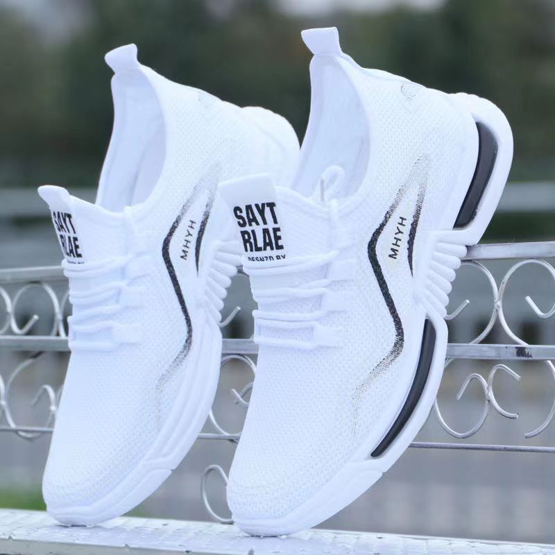 Men's Summer Sneakers Breathable Flying Woven Casual