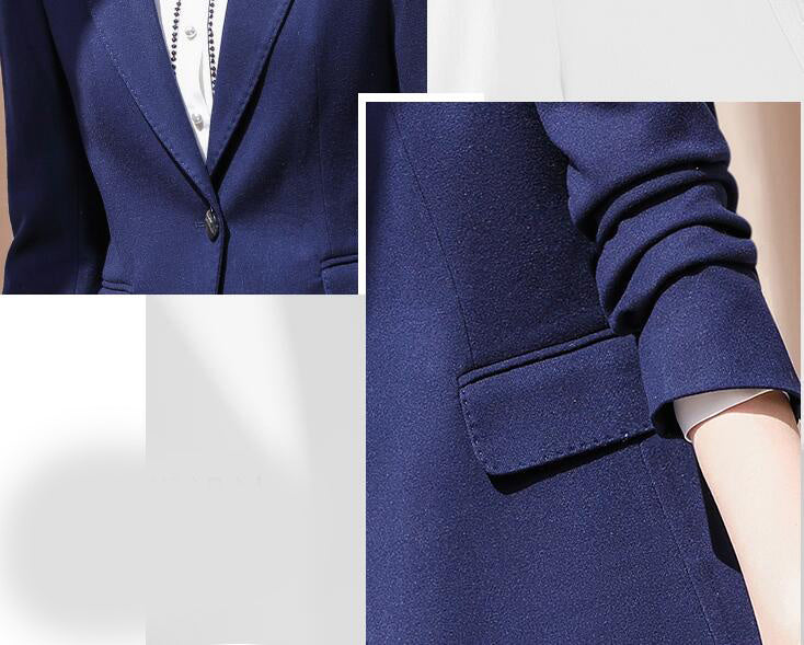 Two-piece Fashion Women's Slim Simple Suit