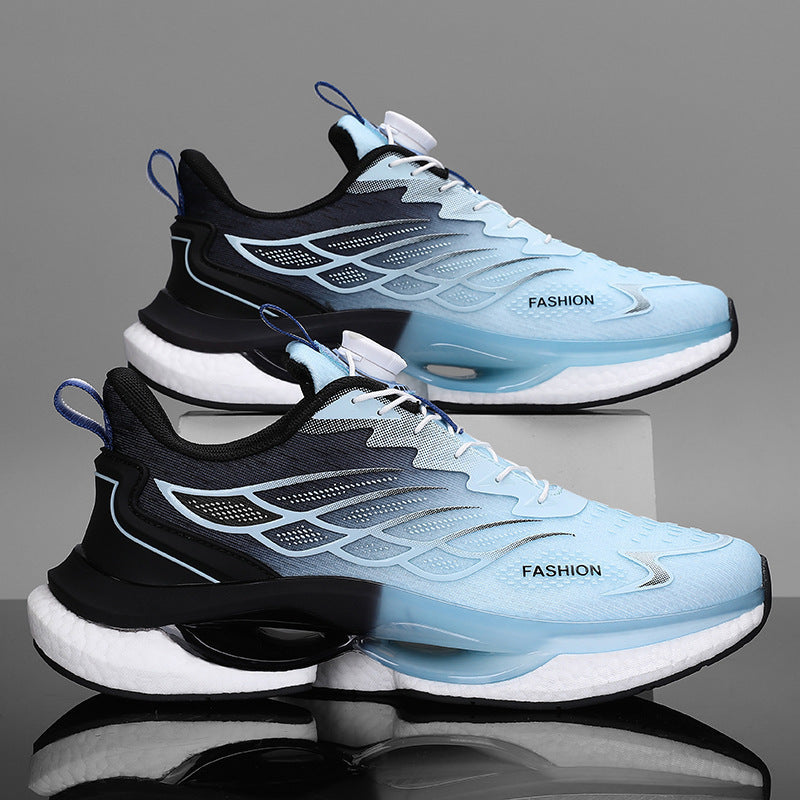 Rotating Button Men's Running Sneakers Lightweight Breathable