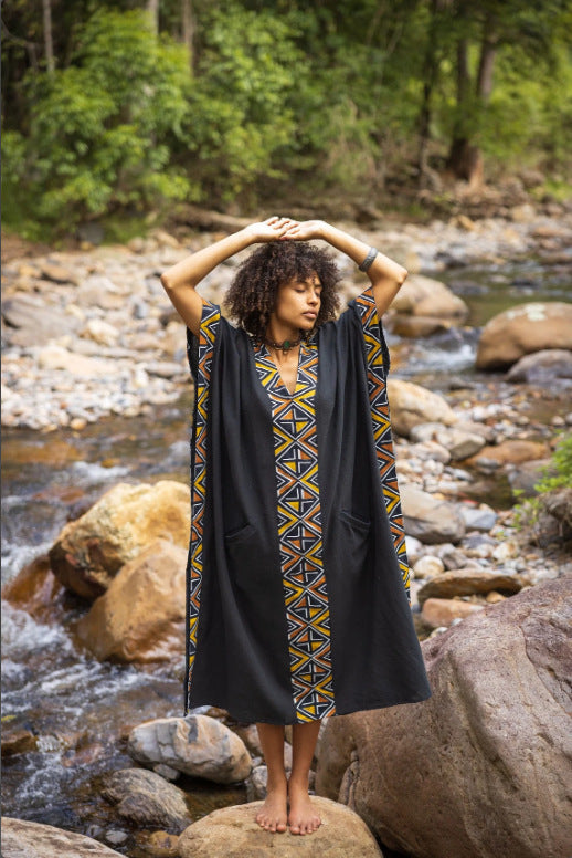 Gulf Woman’s Handmade Maxi Robe with Pocket Skirt
