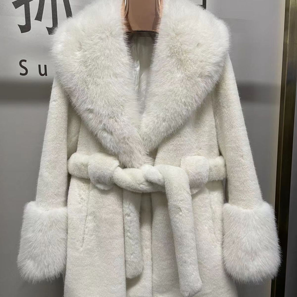 Manteau en fausse fourrure de vison Baoou à manches lanterne, version mode avancée