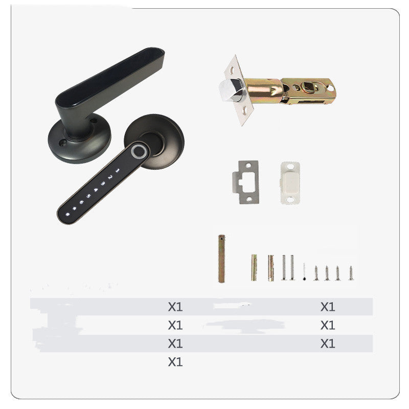 Serrure de porte intelligente avec déverrouillage par empreinte digitale, mot de passe et application Bluetooth