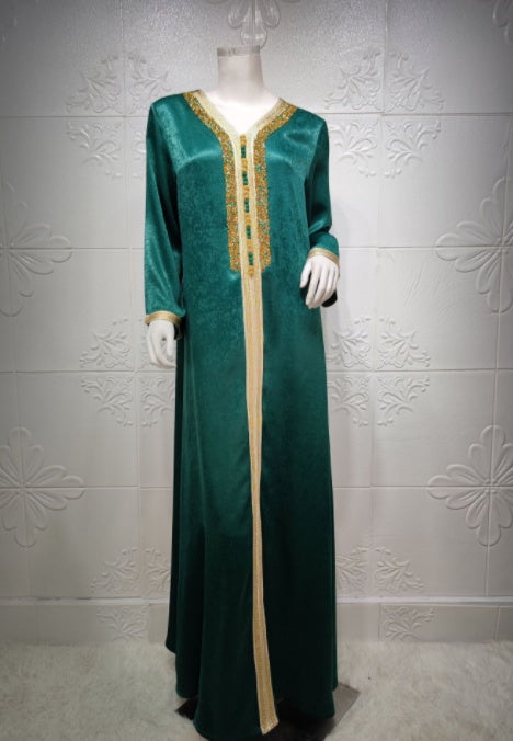 Robe en dentelle à ruban Hot Diamond pour femme en vert, rose et bleu