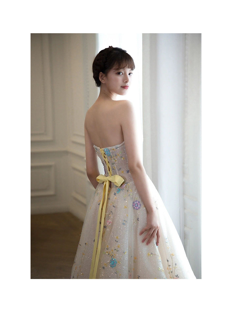 New Banquet Annual Meeting Evening Dress Ball Performance Costume