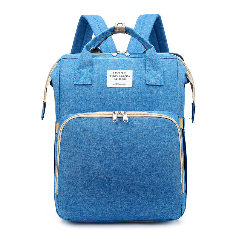 Sac à langer double épaule grande capacité portable avec matelas à langer