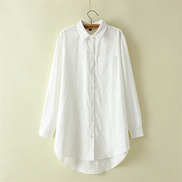 Large Size Women's Plus Polyester Clothing Spring Shirt
