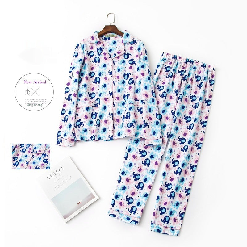 Women's Flannel Long-sleeved Trousers Home Wear Suit