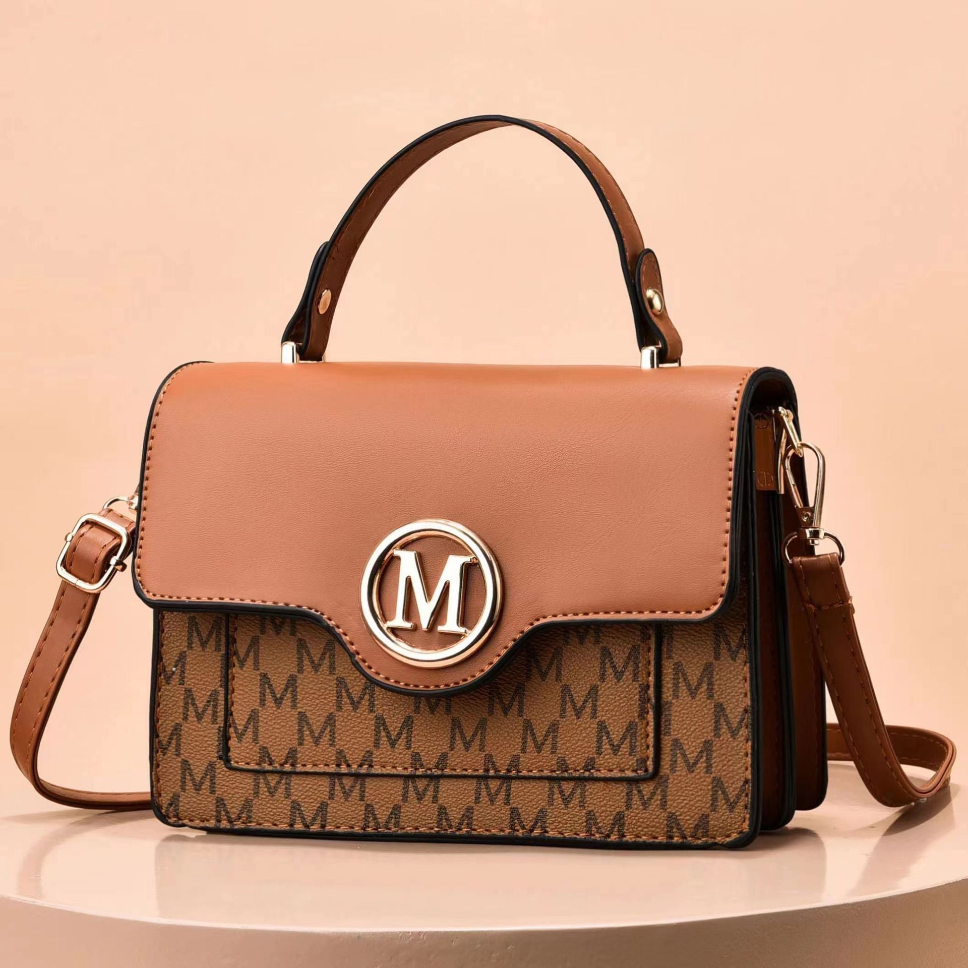 Sac à bandoulière imprimé pour femme - PU, plusieurs coloris, 22x16x8cm
