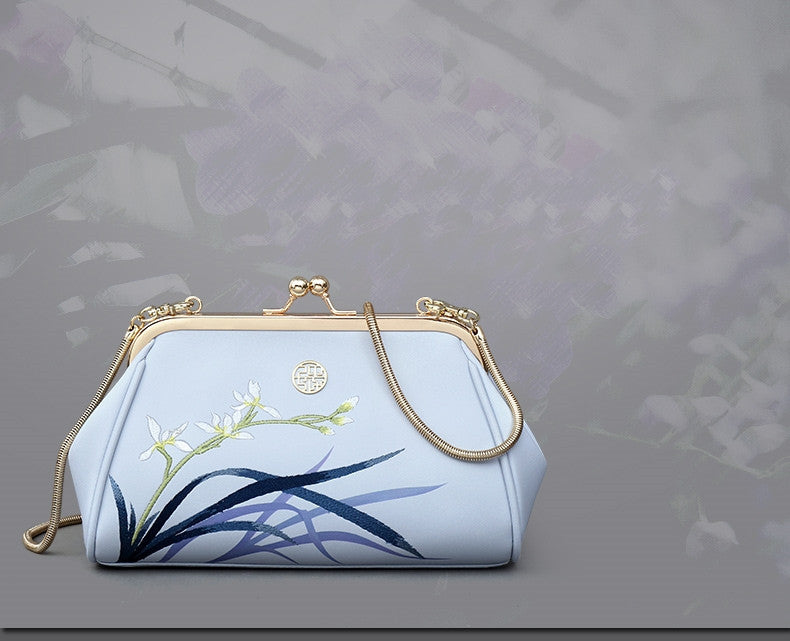Exquisite Light Blue Ladies Shoulder Bag Birthday Gift