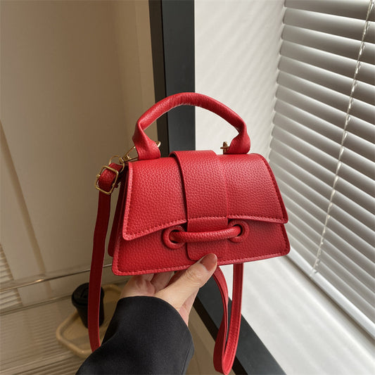 Commuter Western Style Solid Color Shoulder Bag